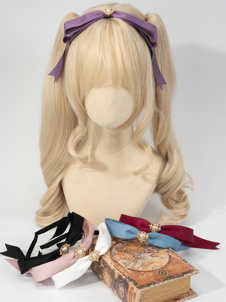 Lolita Headdress Jirai Kei Hairband Bow Headband Multi-color 35292:487780 35292:487780