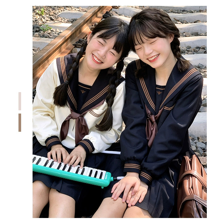 Autumn JK Uniform Sailor Top, Embroidered 43789:786051