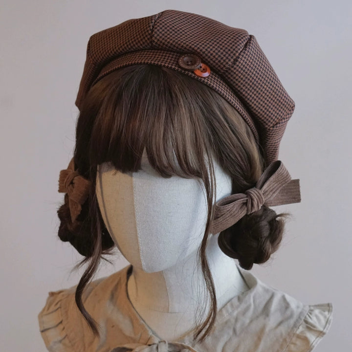 Handmade Beret Autumn-Winter Cloud Beret Duckbill Cap Multicolor 28948:332616 28948:332616