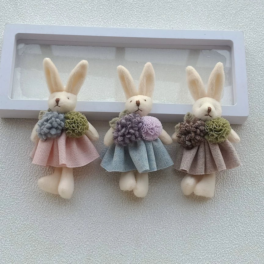Mori Kei Brooch Cute Doll Brooch Plush Bunny Pin For Bags 36430:520916