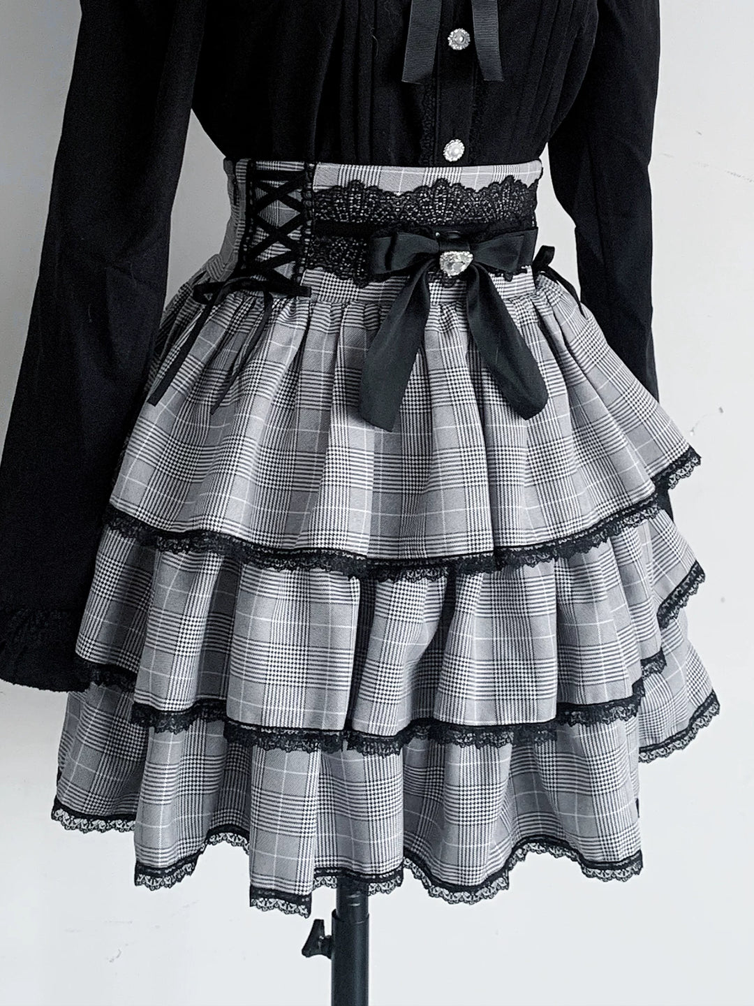 Jirai Kei Peter Pan Collar Blouse & Skirt Set (L M S XL) 45007:834515