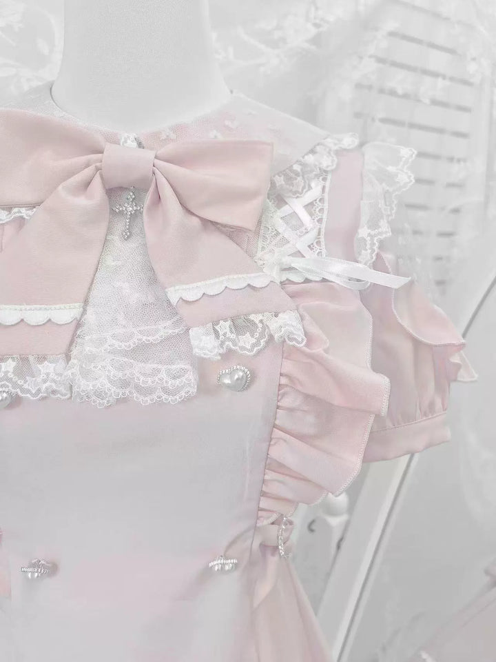 Ryousangata Dress Set, Heart-Shaped Cutout Back 43733:783998