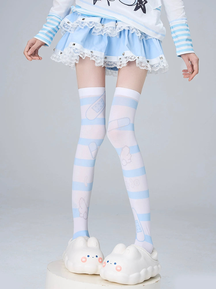 Jirai Kei Socks Over-the-Knee Socks Velvet High Tube Socks 36524:535678