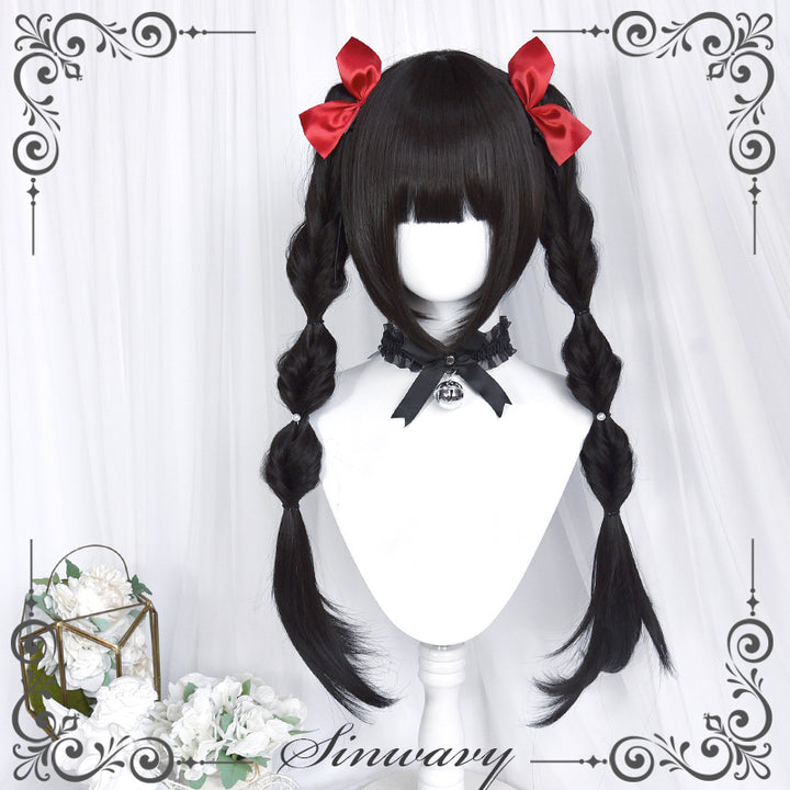 Kawaii Detachable Ponytail Wavy Wigs 3 Colors 21878:315308 21878:315308