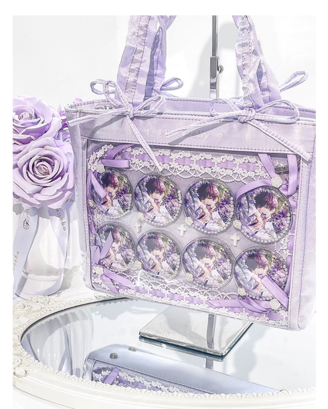 Imitation Silk Tote Itabag, Multiple Color 45430:851531