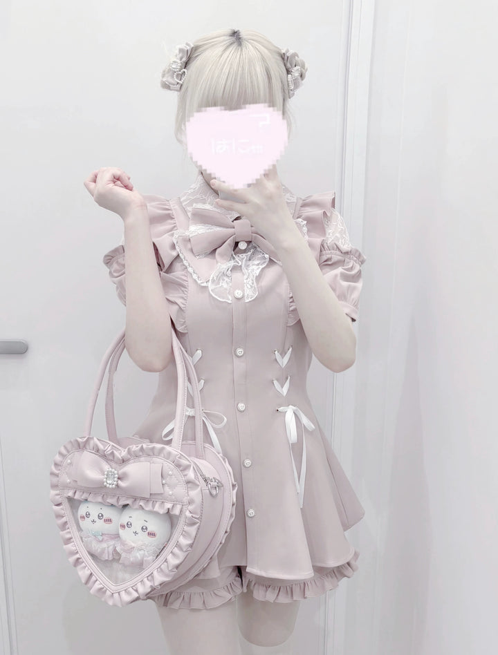 Jirai Kei Heart-shaped Itabag, Detachable Pinning Board 44774:824811