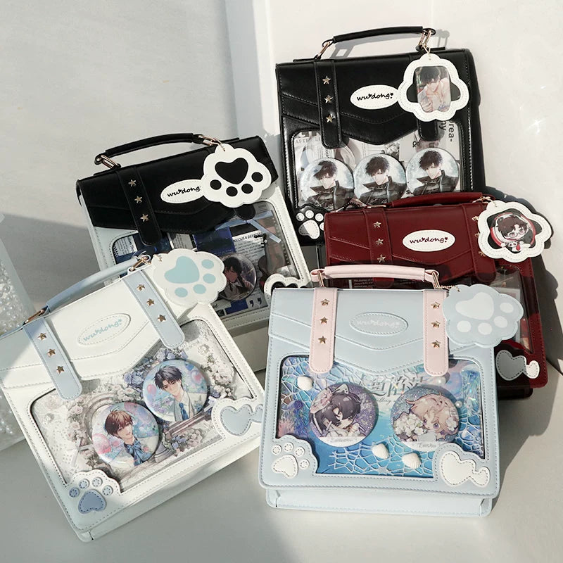 Cat Paw Ita Bag, Backpack with Clear Window 45421:848402