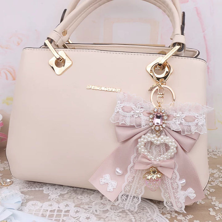 Jirai Kei Key Chain & Bag Charm, Rhinestone Decoration 45074:837221