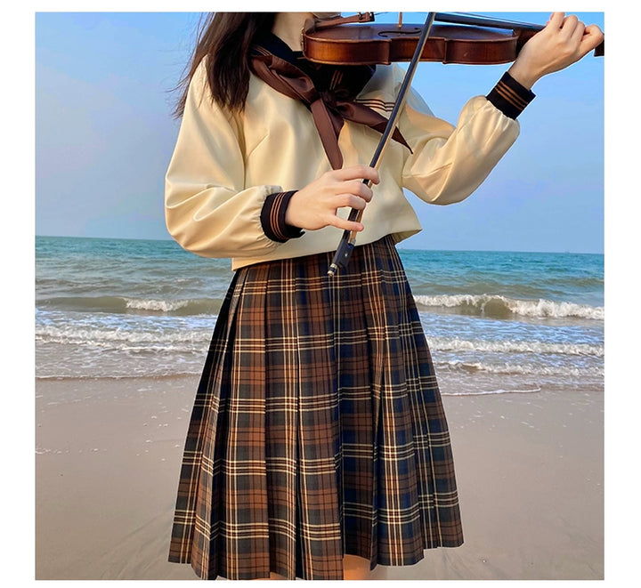 Autumn JK Uniform Sailor Top, Embroidered 43789:786038