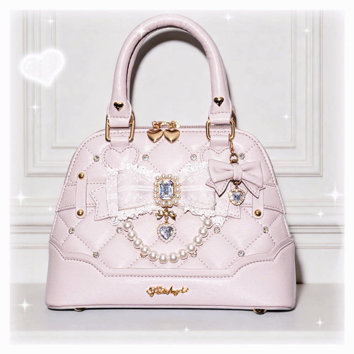 Shell-Shaped Ryousangata Hand Bag, Detachable Shoulder Strap 44773:823283