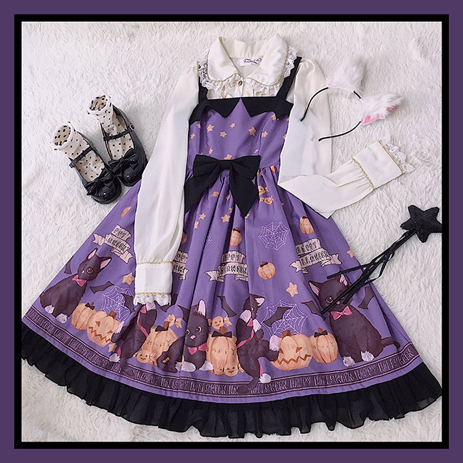 Gothic Lolita Dress Halloween Wine Red Purple Lolita Dress 35544:496644 35544:496644