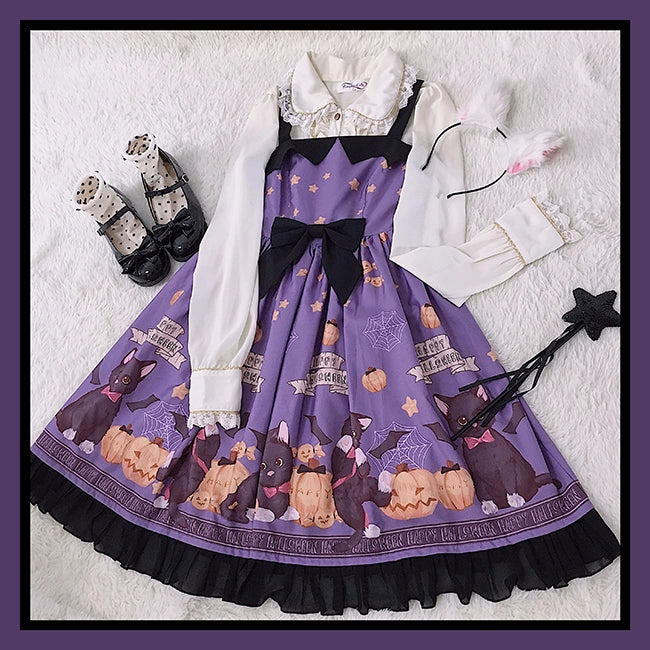 Gothic Lolita Dress Halloween Wine Red Purple Lolita Dress (L S / Purple) 35544:496640 (L S / Purple) 35544:496640