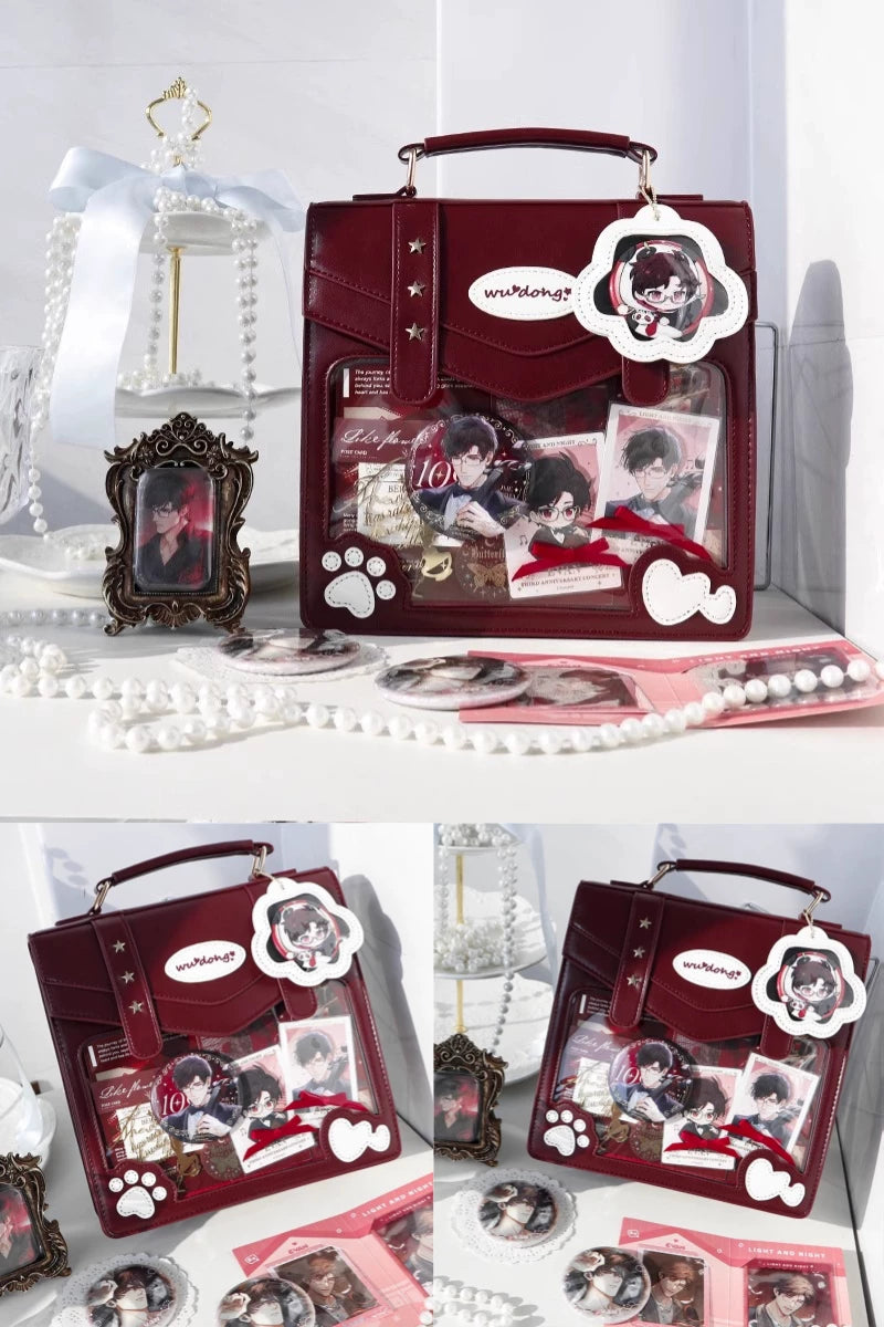 Cat Paw Ita Bag, Backpack with Clear Window 45421:848403