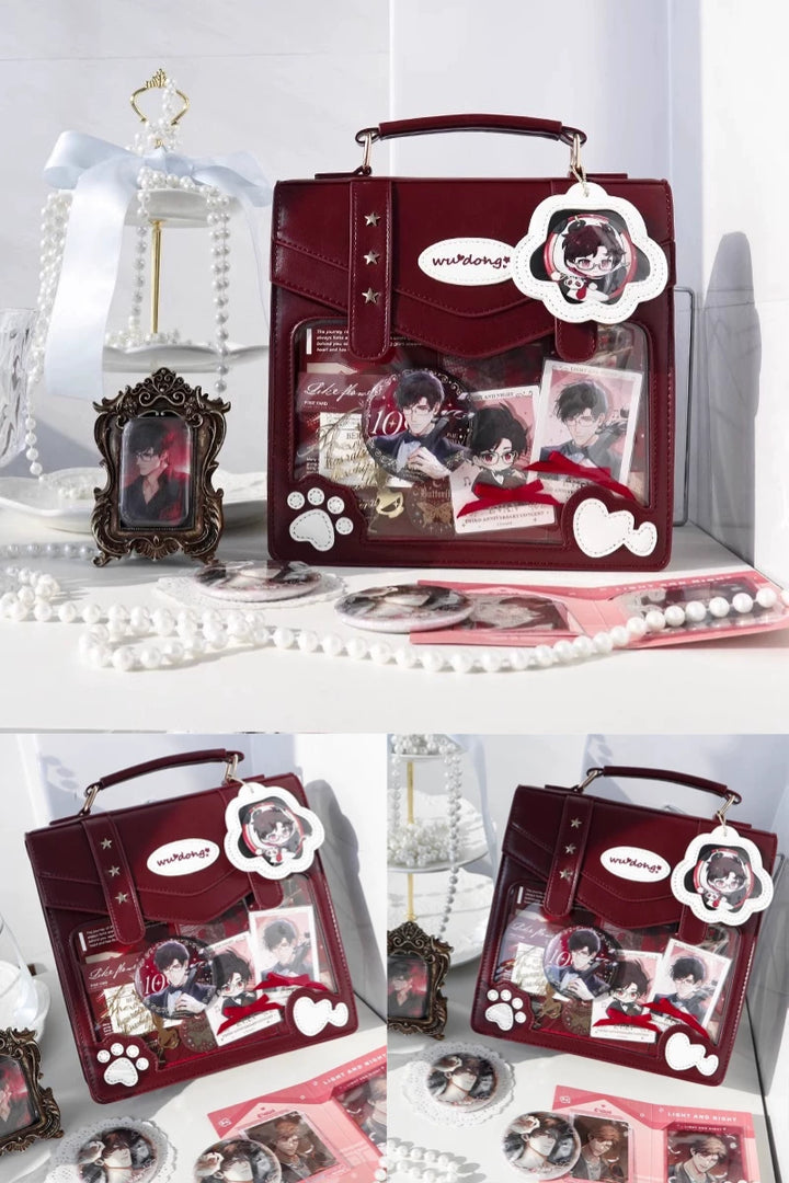 Cat Paw Ita Bag, Backpack with Clear Window 45421:848403