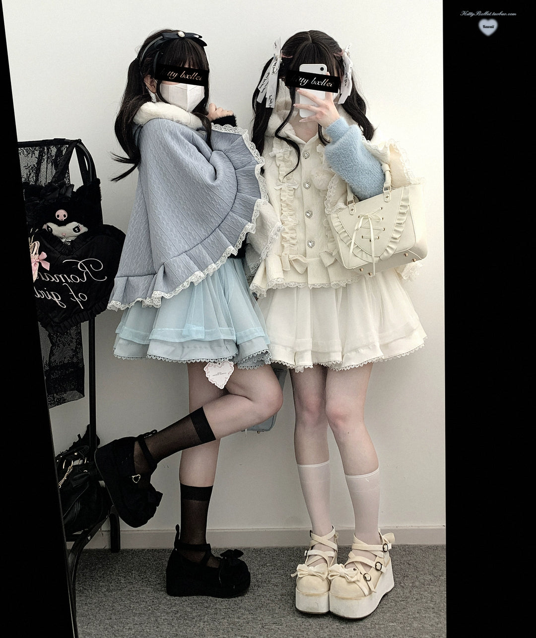 Sweet Style Winter Hooded Cape, Heart Rhinestone 42542:783453