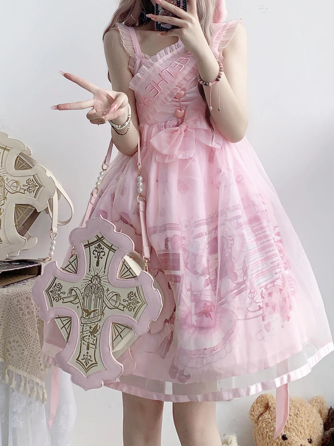 Gothic Lolita Bag, Two Detachable Shoulder Straps 45411:847013