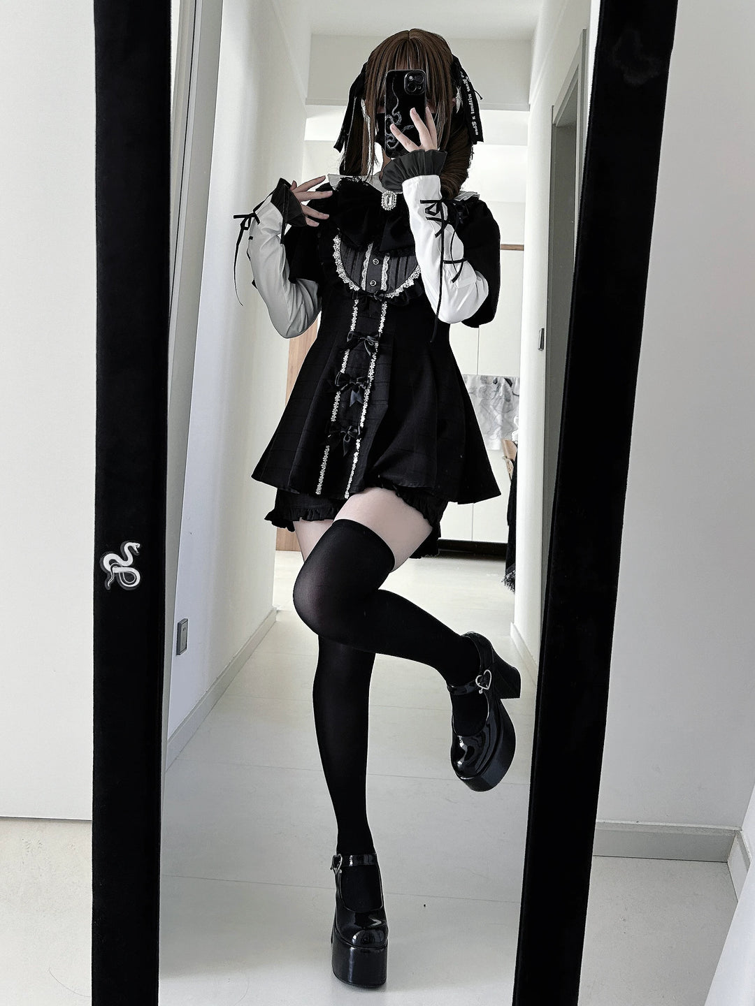 Jirai Kei Dress Set, Detachable Sleeves 45130:837195