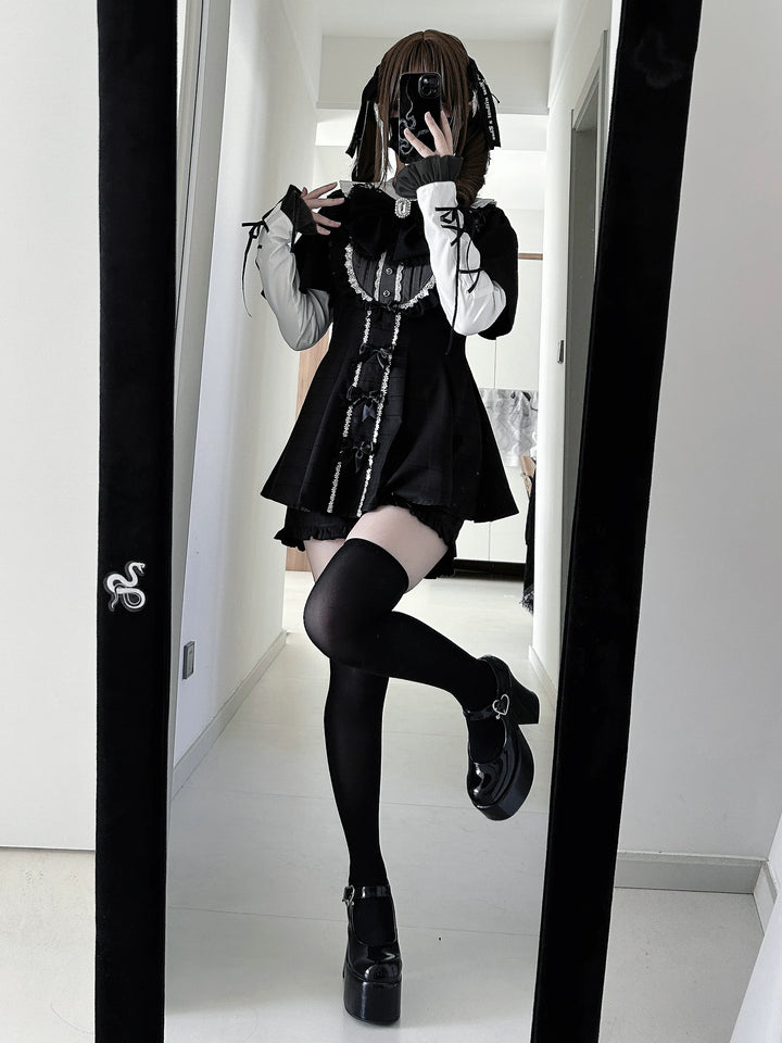 Jirai Kei Dress Set, Detachable Sleeves 45130:837195