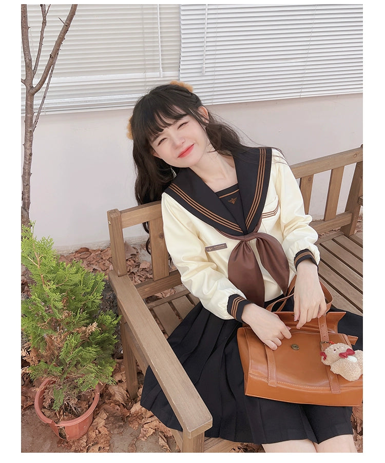 Autumn JK Uniform Sailor Top, Embroidered 43789:786024