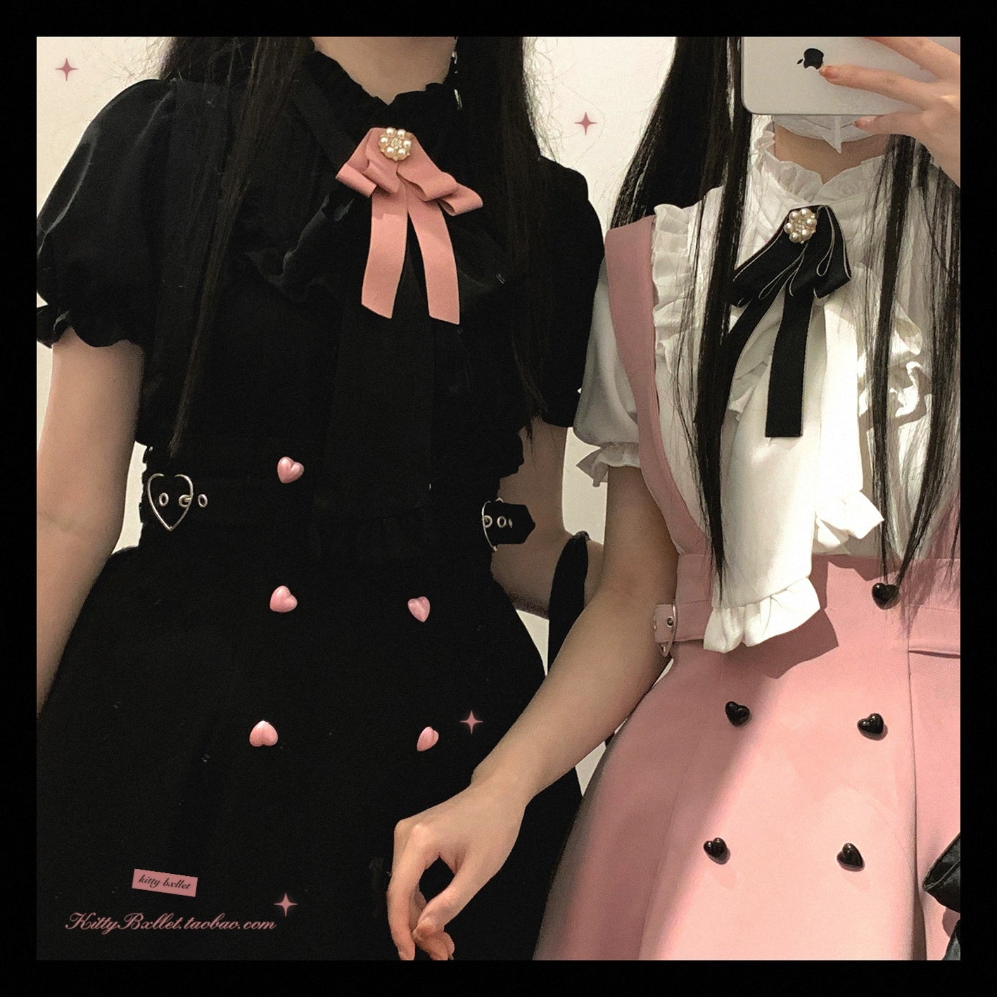 Jirai Kei Skirt Sweet Solid Color Strap Skirt 29540:487216