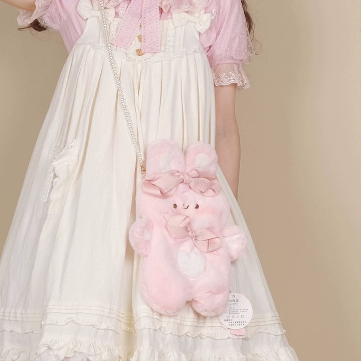 Sweet Lolita Bag Rabbit Crossbody Bag Cute Phone Bag (Pink) 41086:686088