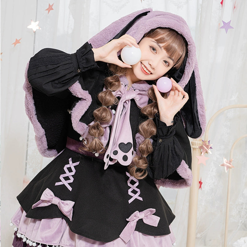 Sweet Lolita Cape Winter Lolita Dress Tiered JSK 41072:685976