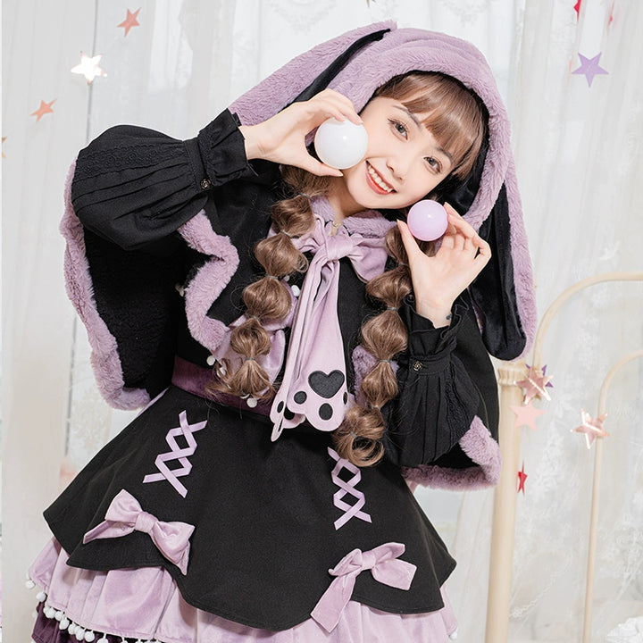 Sweet Lolita Cape Winter Lolita Dress Tiered JSK 41072:685990