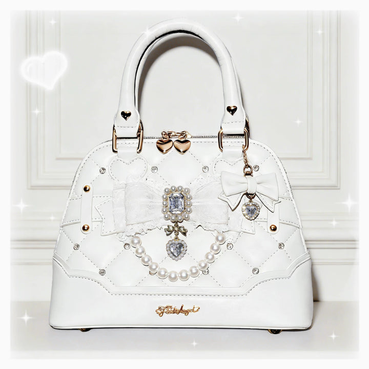 Shell-Shaped Ryousangata Hand Bag, Detachable Shoulder Strap 44773:823276