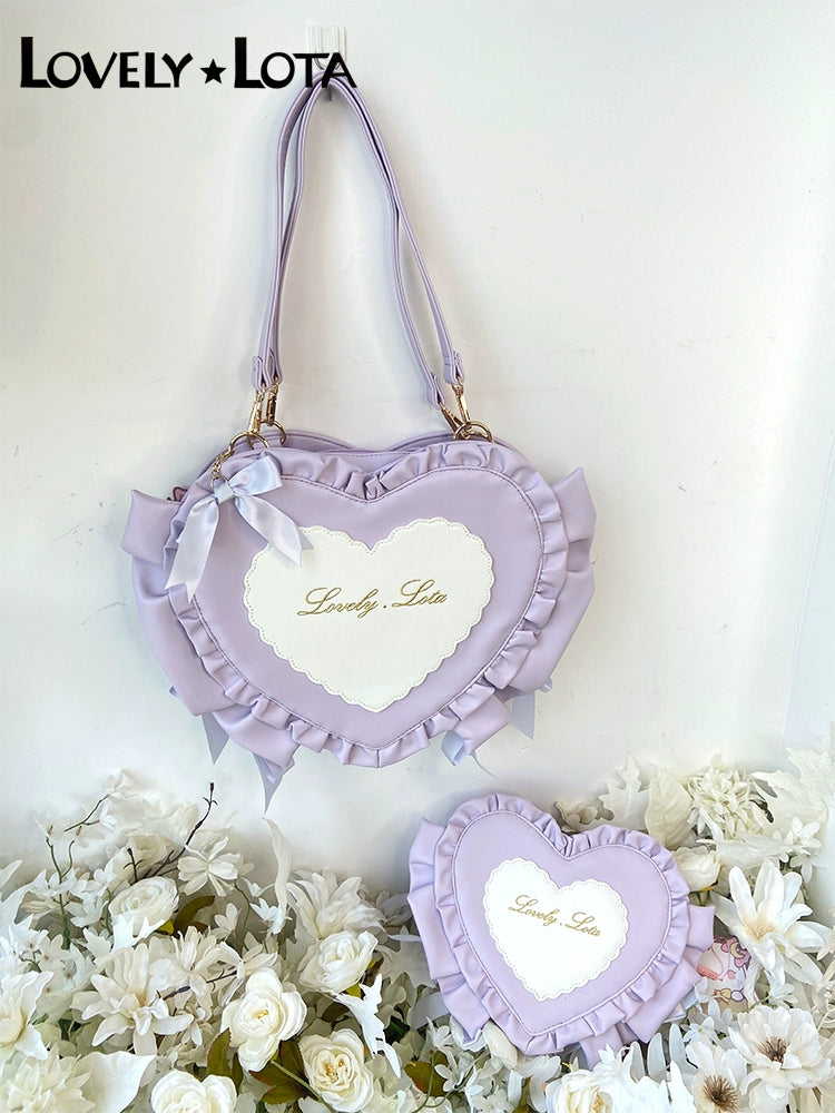 Lolita Bags Heart-shaped Bow Shoulder Bag 35778:520094 35778:520094