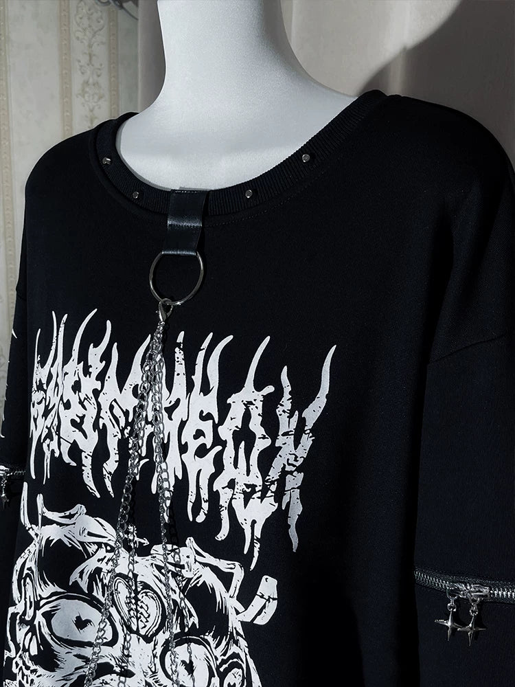 Subculture Sweatshirt, Detachable Front Chain 44561:815746