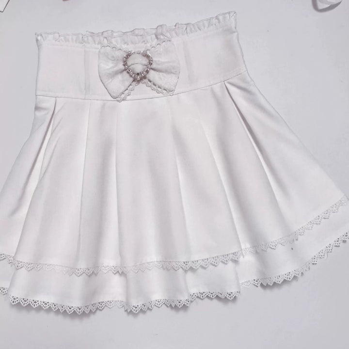 Ryousangata Skirt Outfit, Tencel Blouse (L M S XL XS / White) 44750:822106