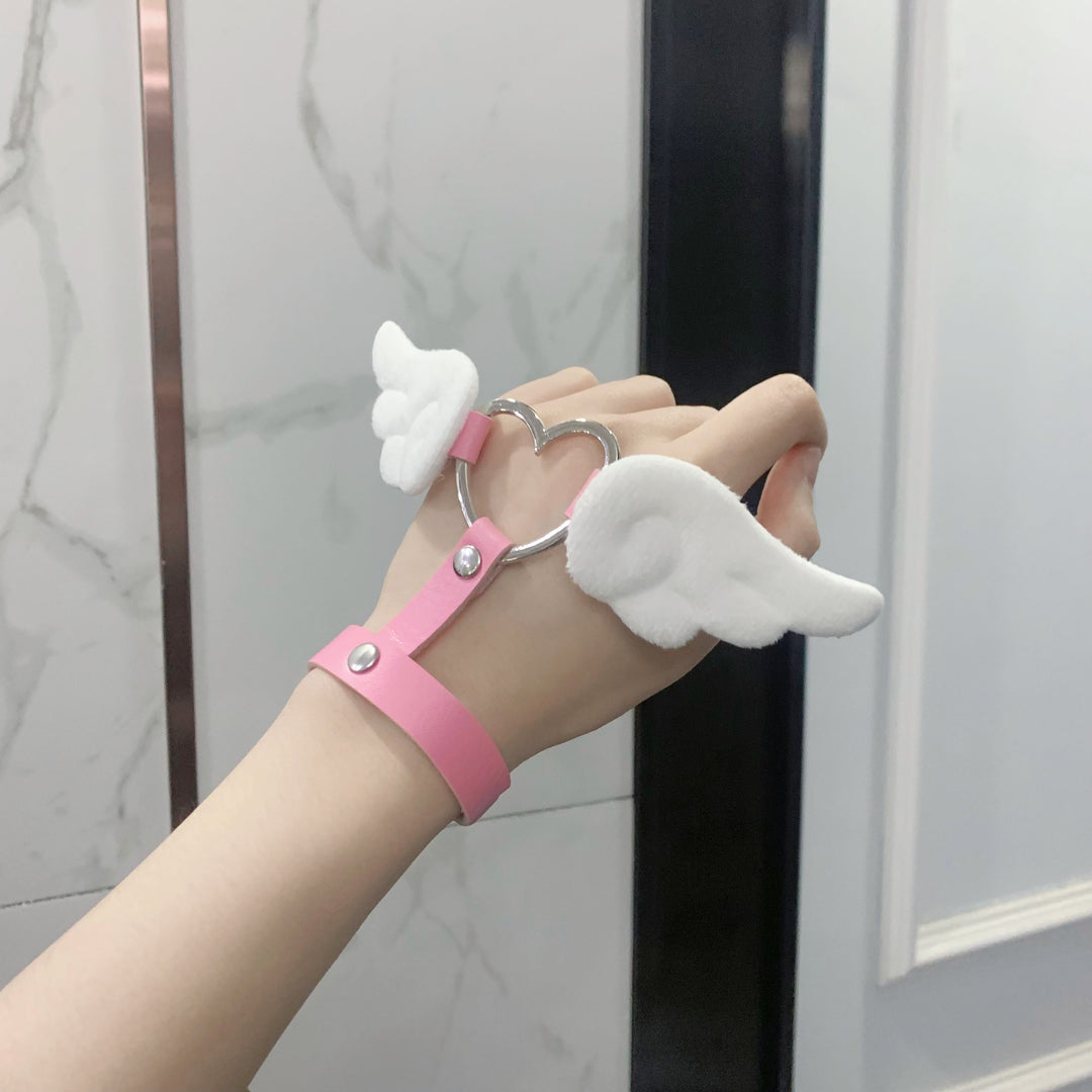 Jirai Kei Brecelet Punk Subculture Hand Decor White Blue Wristband (Pink) 29298:354286 (Pink) 29298:354286