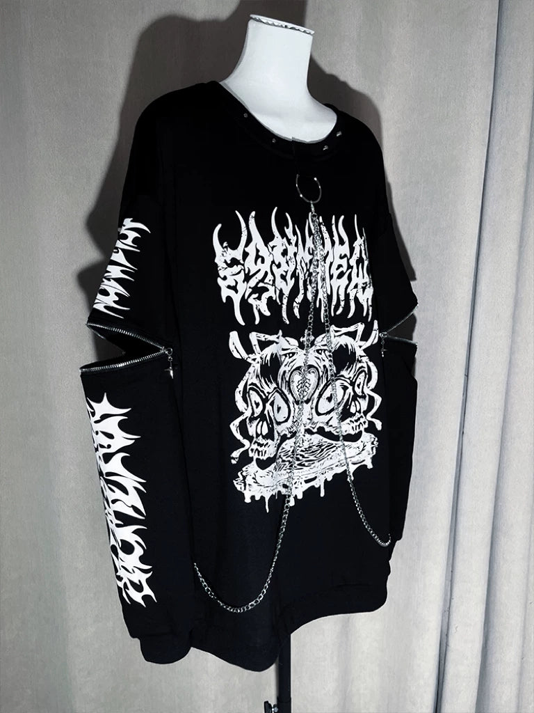 Subculture Sweatshirt, Detachable Front Chain (L S) 44561:815745