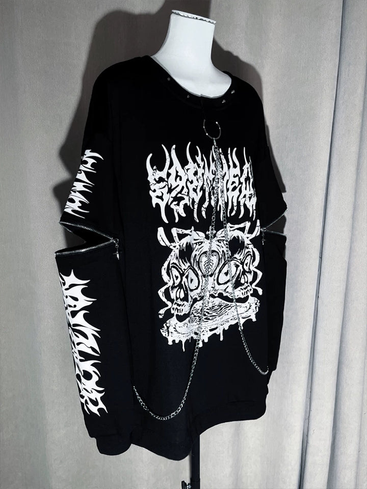 Subculture Sweatshirt, Detachable Front Chain (L S) 44561:815745