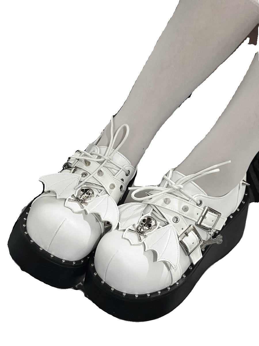 Punk Platform Shoes Y2K Thick-soled Shoes 38264:594004