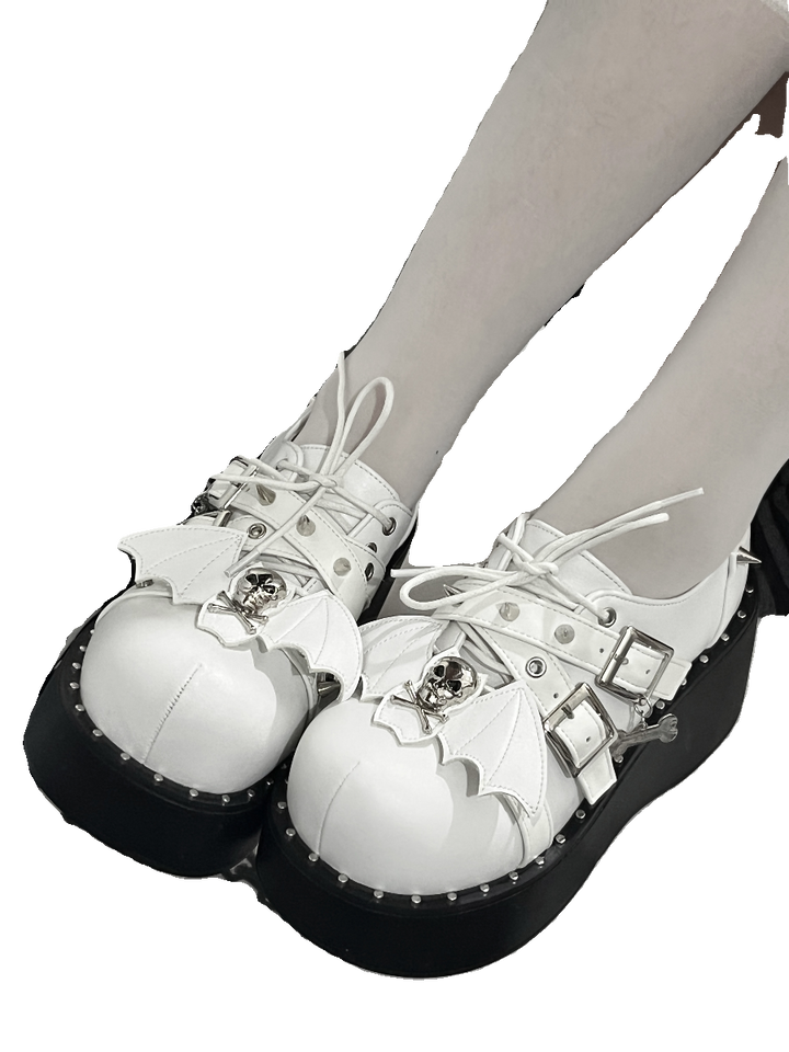 Punk Platform Shoes Y2K Thick-soled Shoes 38264:594004