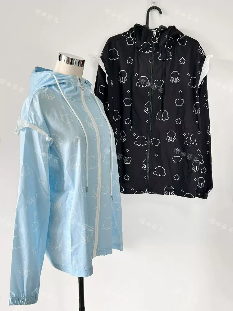 Tenshi Kaiwai Jellyfish Printed Jacket, UPF 50+ Sun Protection 45473:852264