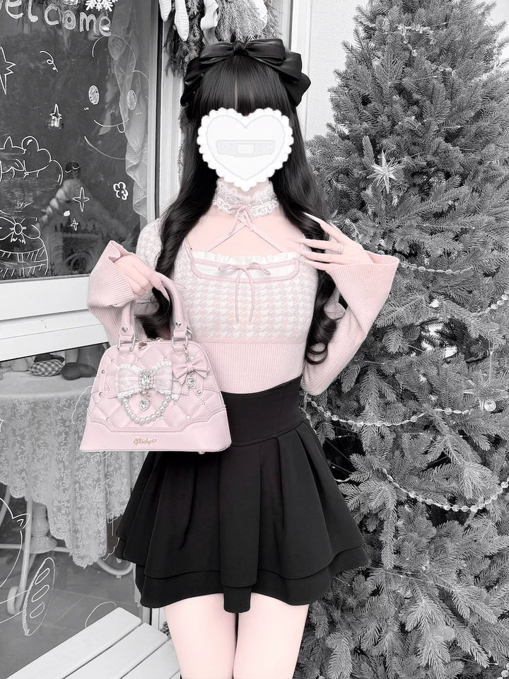 Shell-Shaped Ryousangata Hand Bag, Detachable Shoulder Strap 44773:823287