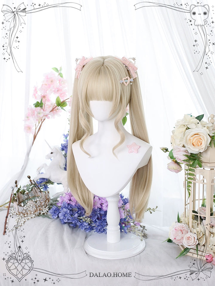 Lolita Wig Double Ponytail Synthetic Wig Multicolor 22806:330674