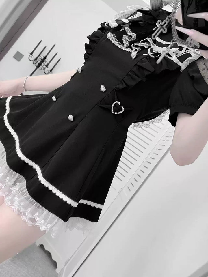 Ryousangata Dress Set, Heart-Shaped Cutout Back 43733:783983
