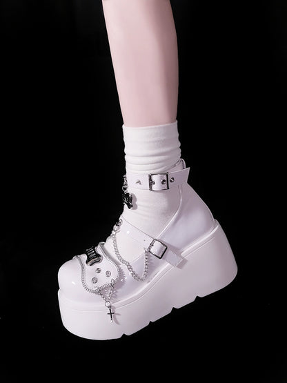 White Black Platform Shoes Pink Purple Platform Shoes 29720:368544