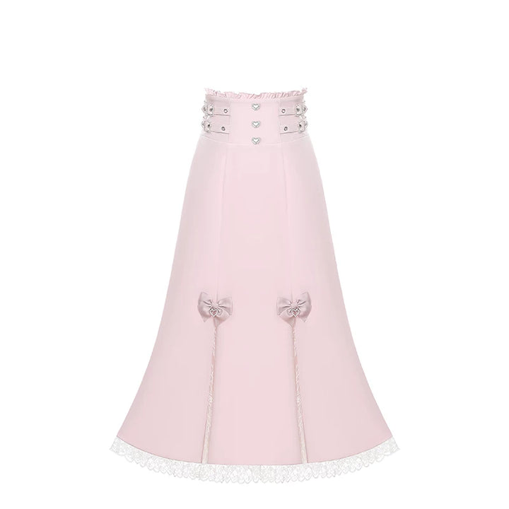 Seiso Kei Mermaid Skirt Set, Open Shoulder Blouse (L M S) 45577:855995