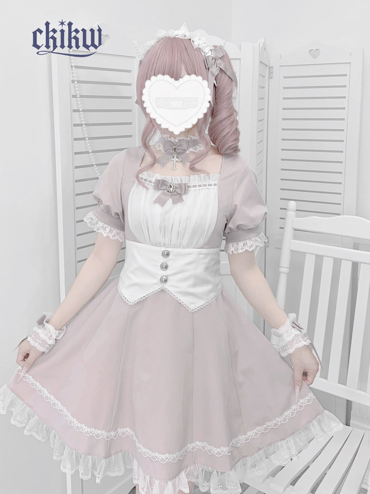 Maid Style Jirai Kei Dress Outfit, Macthing Accessories (L M S) 43681:782693