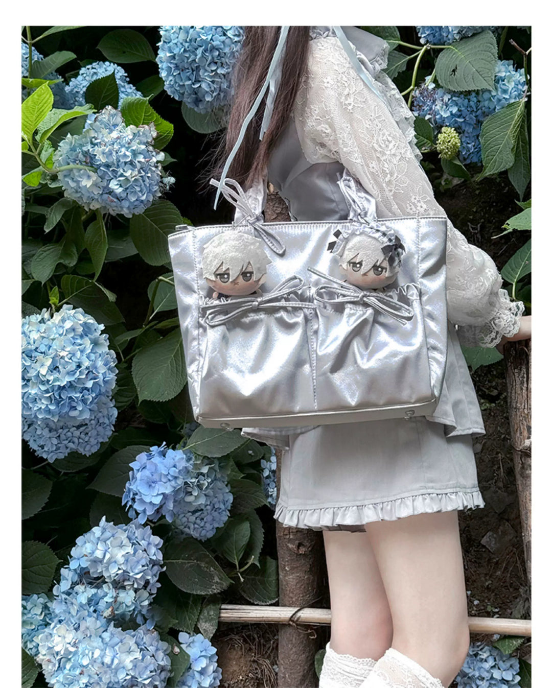 Imitation Silk Tote Itabag, Multiple Color 45430:851507
