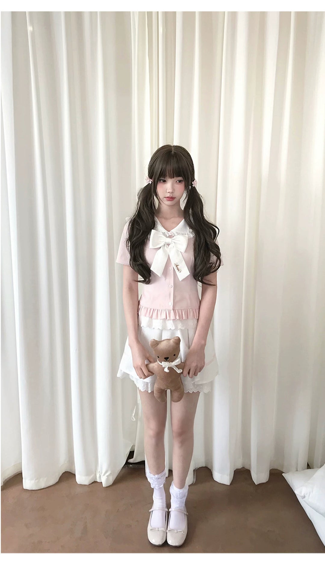 Ryousangata Sailor Collar Blouse, Pleated Skirt 45342:848120