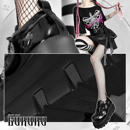 Jirai Kei Punk Fashion Cross Platform Shoes 4Colors 28958:344128