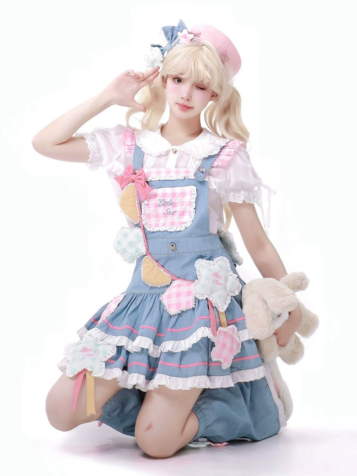 Sweet Lolita Dress Salopette Overall Skirt 37002:543834 37002:543834