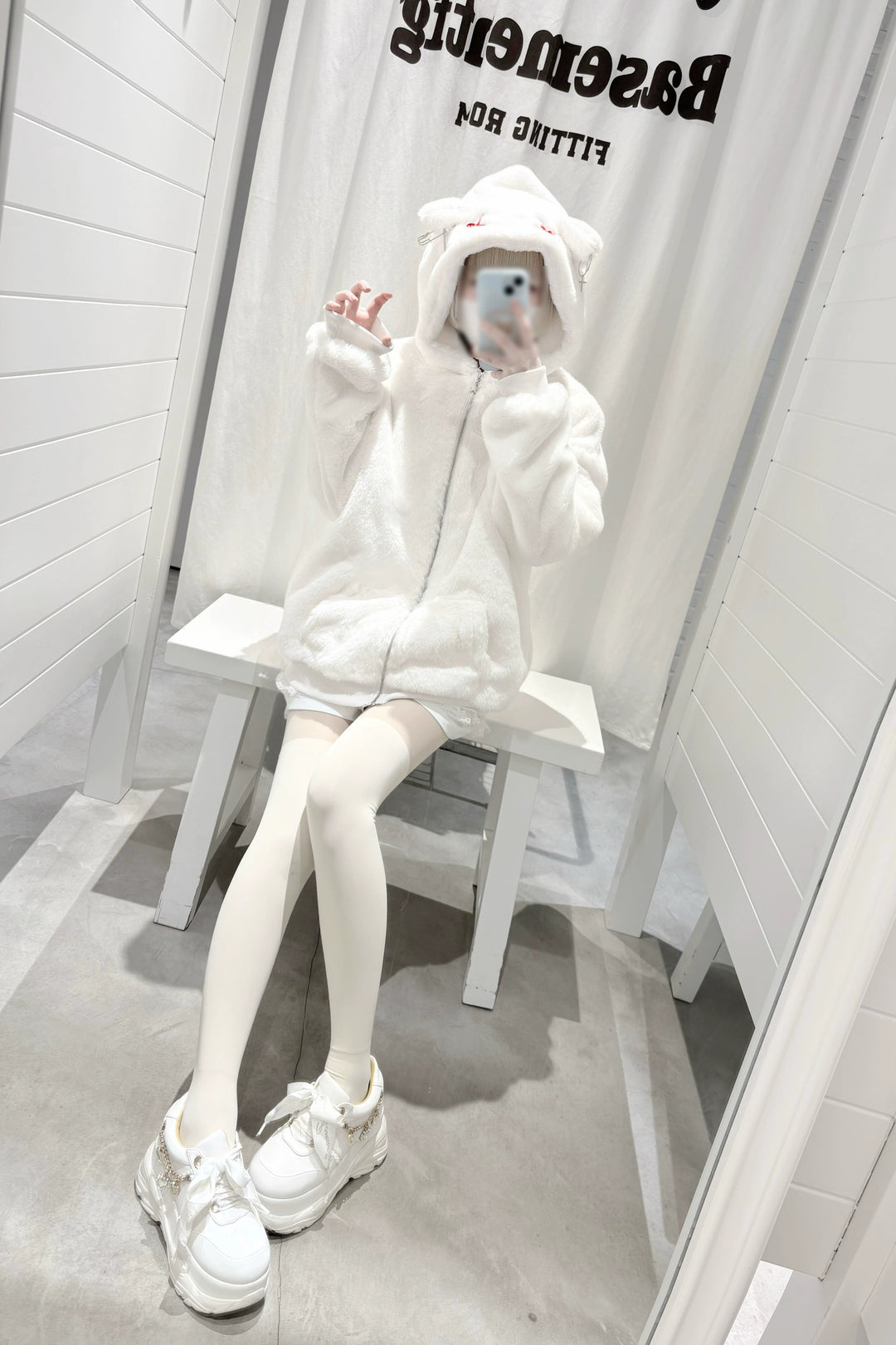 Subculture Winter Plush Coat, Cat Ear Hood 44193:801967