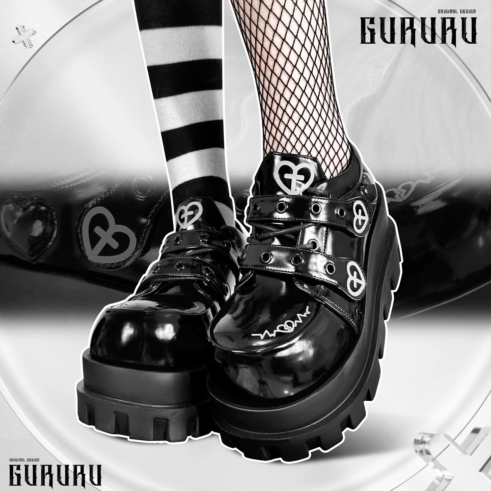 Jirai Kei Punk Fashion Cross Platform Shoes 4Colors 28958:344176