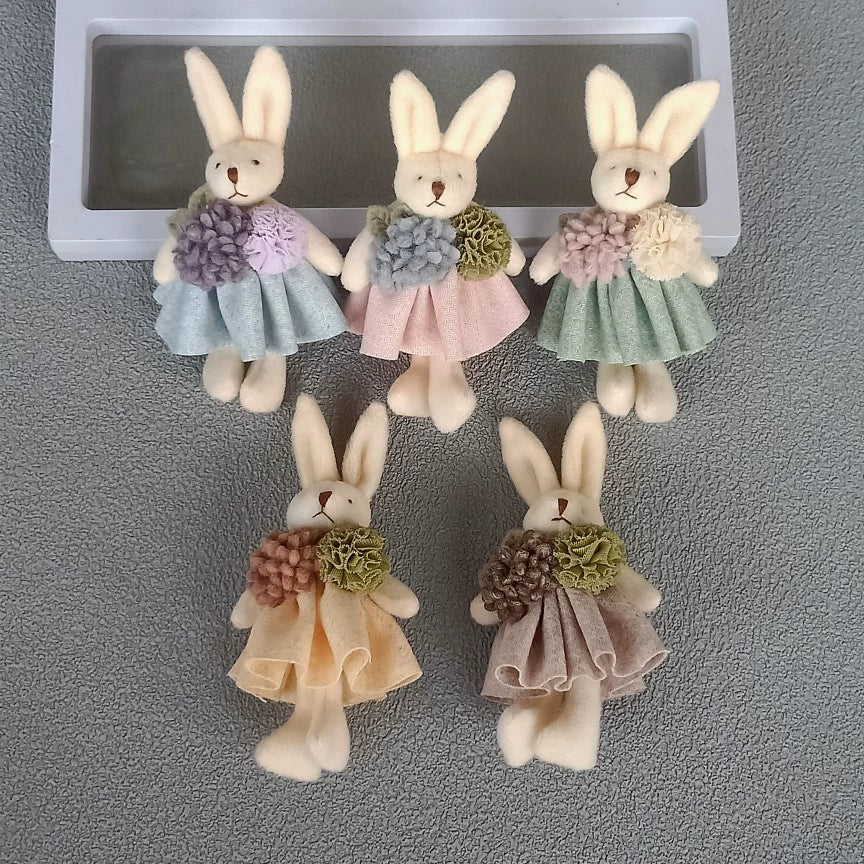 Mori Kei Brooch Cute Doll Brooch Plush Bunny Pin For Bags 36430:520942 36430:520942